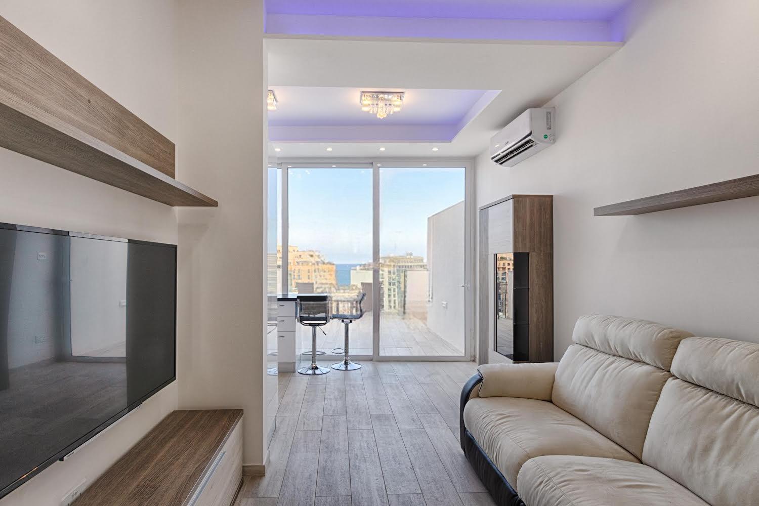 Appartement The Penthouse à San Ġiljan Extérieur photo